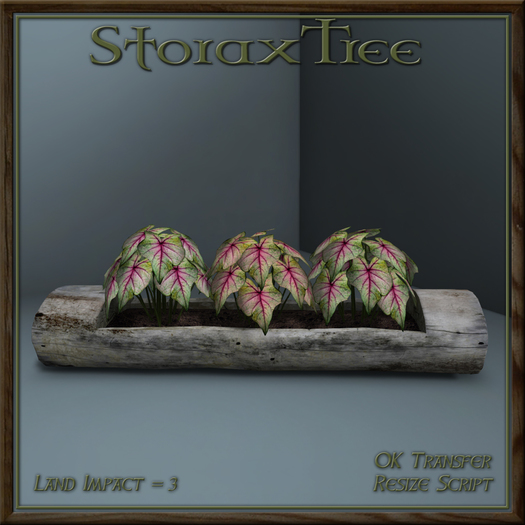 Rustic Log Planter B1