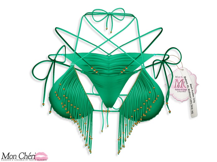 *MC* Tampa Bikini - Solid/Apple