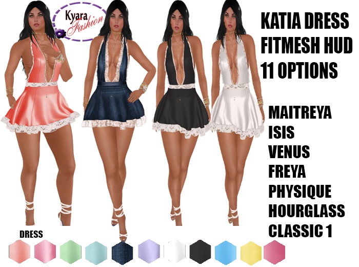 Kyarafashion Katia Dress Lace Fitmesh 11 Options