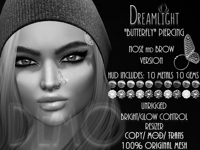 [Dreamlight] Butterfly Piercing - DEMO