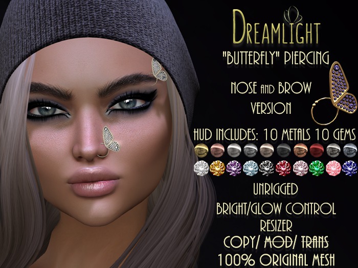 [Dreamlight] Butterfly Piercing /50% OFF/