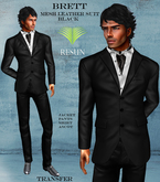Res_Brett_Mesh Leather Suit ''Black''