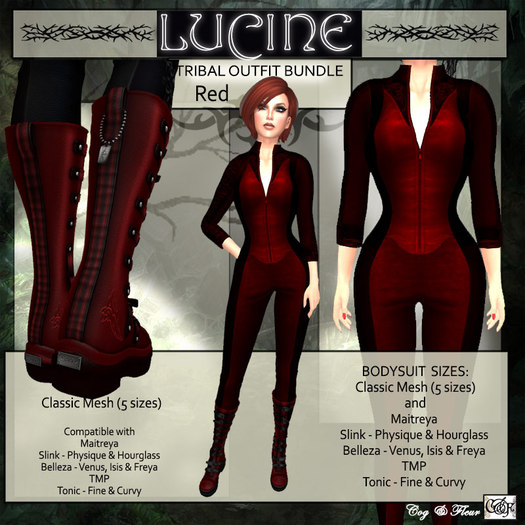 C&F Lucine Tribal Outfit Bundle - RED