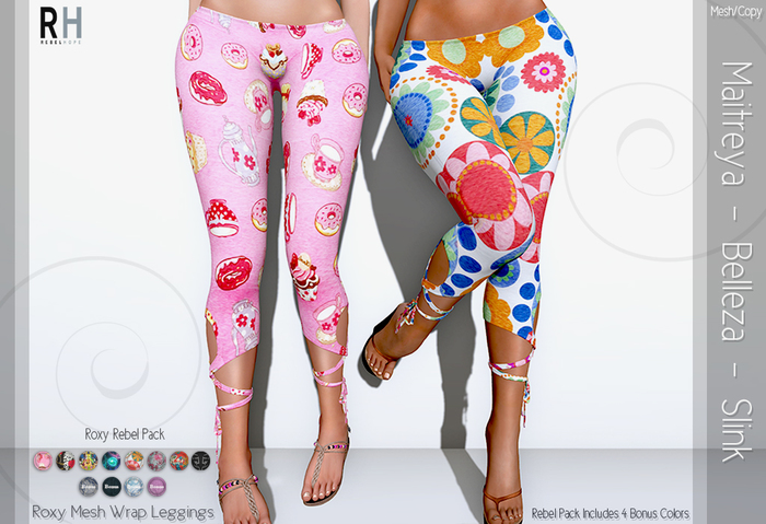 !Rebel Hope - Roxy Mesh Leggings  Rebel Pack