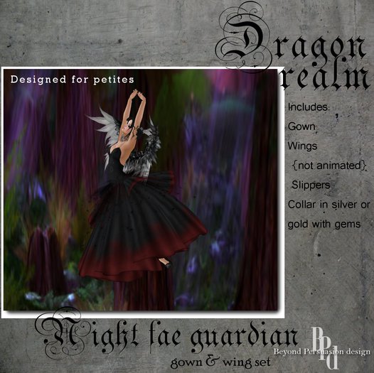 BPd {P} Dragon realm:Night fae Guardian {Boxed}