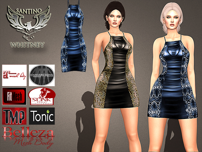 Santino Design-Pendant Mini Dress-Darkblue