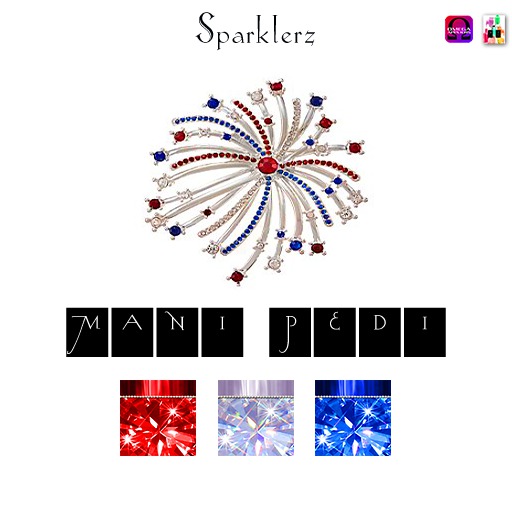 ~Mani Pedi~ Sparklerz Polish - Omega HUD