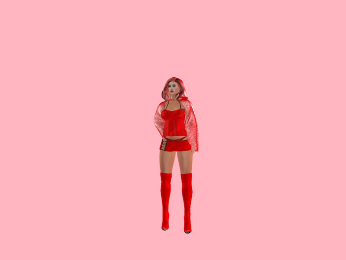 Red riding hood - slink, belleza and matreya outfit