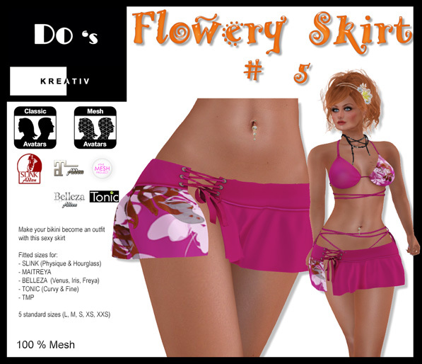 .:Do's:. Flowery Skirt #5  DEMO