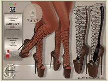 .:LC:. Varsity ~Knee High Platform Boots [box] brown