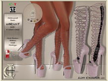 .:LC:. Varsity ~Knee High Platform Boots [box] rose