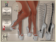 .:LC:. Varsity ~Knee High Platform Boots [box] white