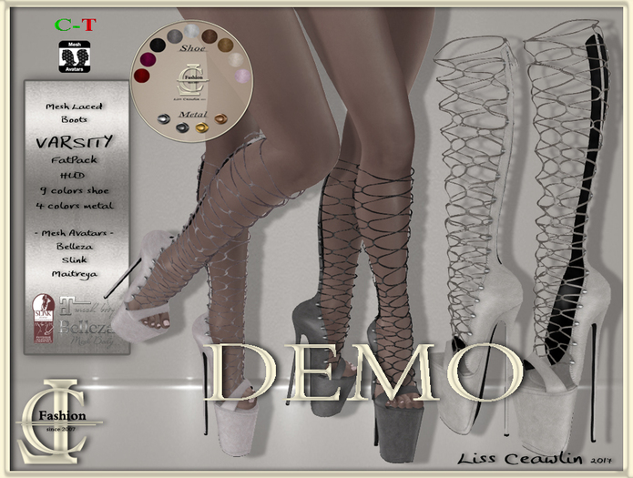 [DEMO]  .:LC:. Varsity ~Knee High Platform Boots