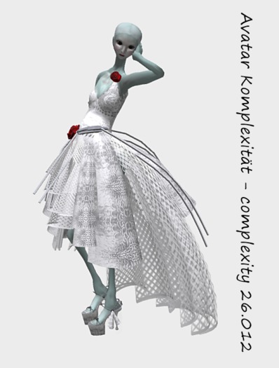 VC - Allien Bird Blue Woman with Dress- Fullavatar