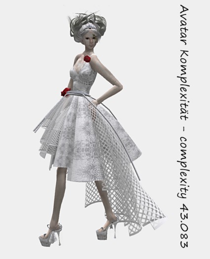 VC - Allien white Woman Fullavatar Hair + Dress