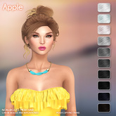 /Wasabi Pills/ Apple Mesh Hair - B&W