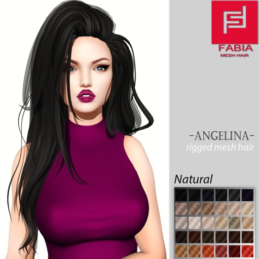 -FABIA- Mesh Hair  <Angelina> Natural Tones
