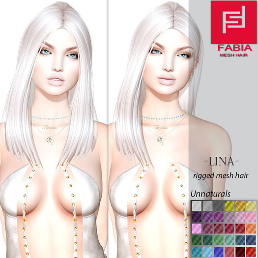 -FABIA- Mesh Hair  < Lina> Unnaturals Tones