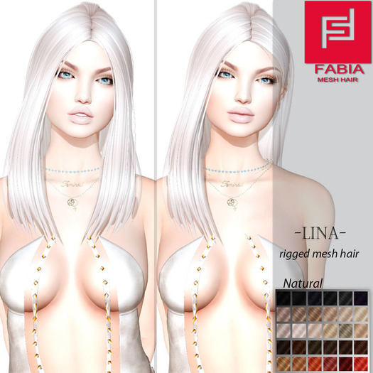 -FABIA- Mesh Hair  <Lina> Natural Tones