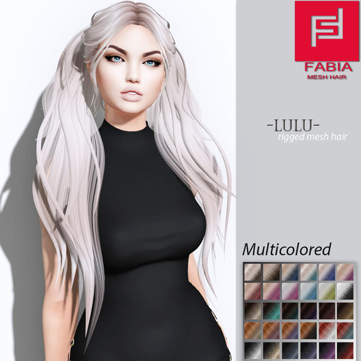 -FABIA- Mesh Hair  <Lulu> Multicolored Tones