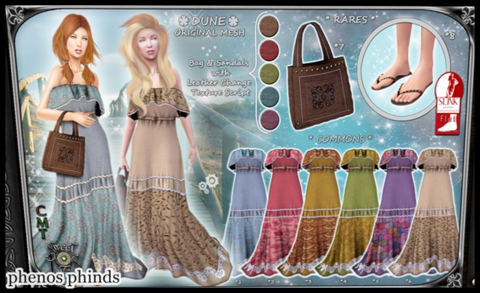 *SL* Dune Dress Mesh XS - Sweet Lies Original Box 1 COMMON
