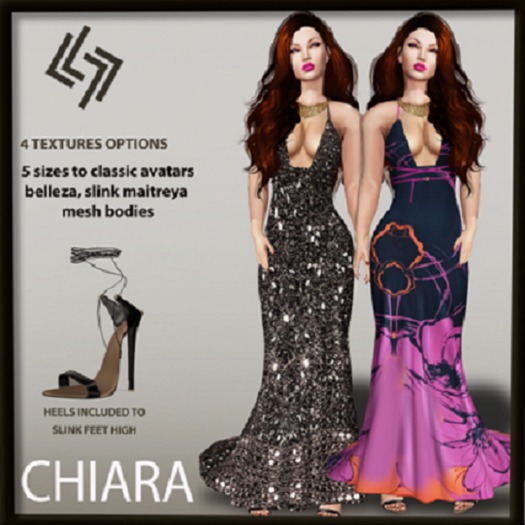 LEGENDAIRE CHIARA GOWN with HEELS