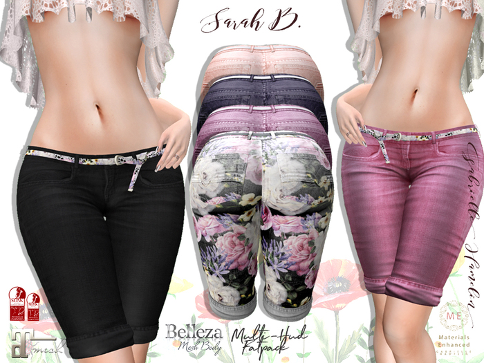 .::Pretty Sarah B. Summer Bermuda Shorts::.