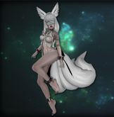 09{Kitsune} tail blue .::Cubic Cherry::.