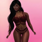 Grixdale - Fallen - Top & Panties  - Crimson [box]Maitreya