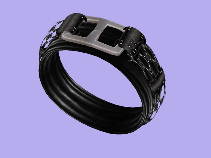 Tusk Double Leather Bracelet, Men's Ringed Straps, (Boxed)