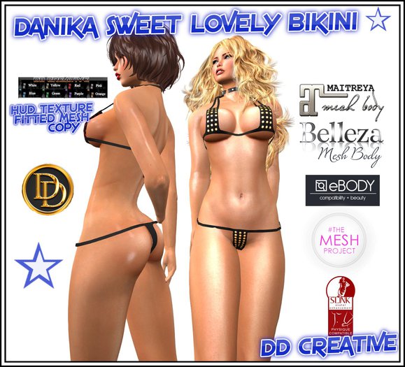 ☾ⅅⅅ☽ DANIKA SWEET LOVELY BIKINI BODY MESH