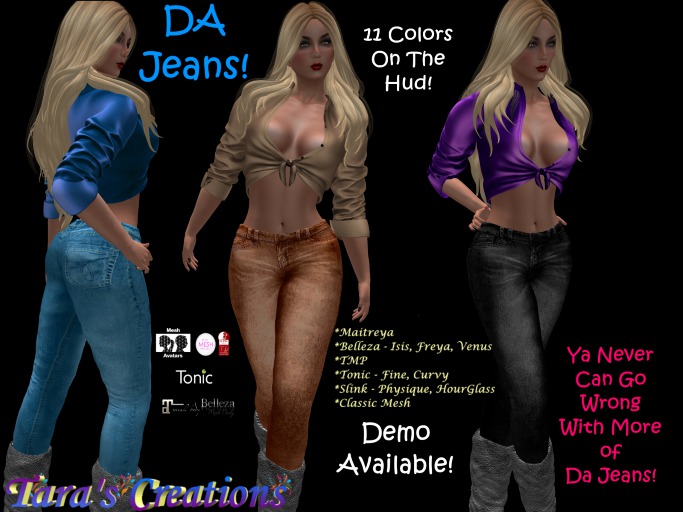 Tara's Creations Da Jeans - (Box)