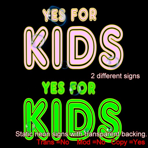 Yes For Kids Neon Signs Boxed