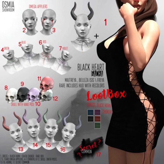 OSMIA - BlackHeart.Horns - Red