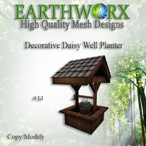 EARTHWORX.: Decorative Daisy Well Planter [BOX]