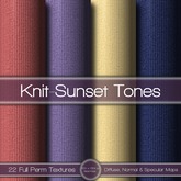 {L} Knit Fabric-Sunset Tones