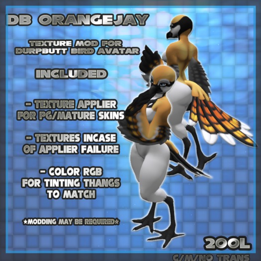 DB OrangeJay Birb Mod