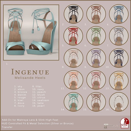 Ingenue :: Melisande Heels :: Seafoam