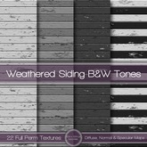 {L} Weathered Siding-B&W Tones