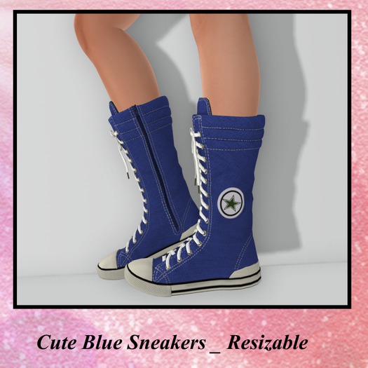 Cute Blue Sneakers
