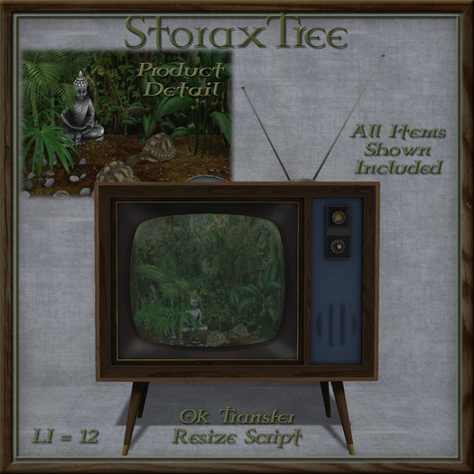 Portland Retro TV Terrarium B11