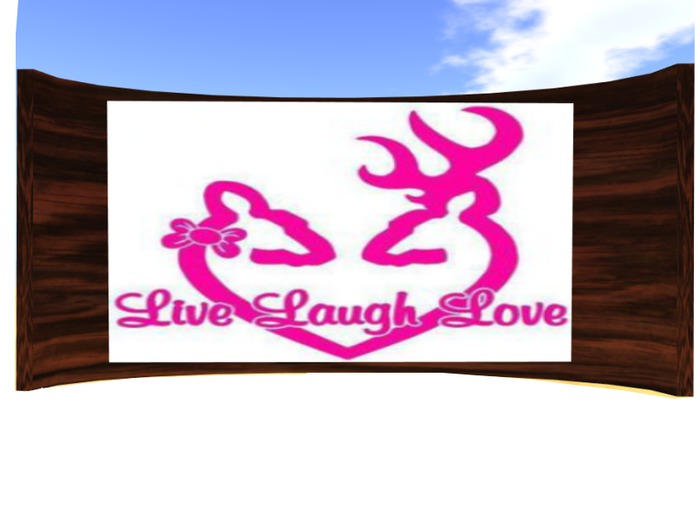 Live Laugh Love  Deer Picture with Frame