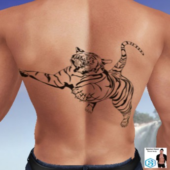 Second Life Marketplace - Tattoo Signature Tigre -Tiger