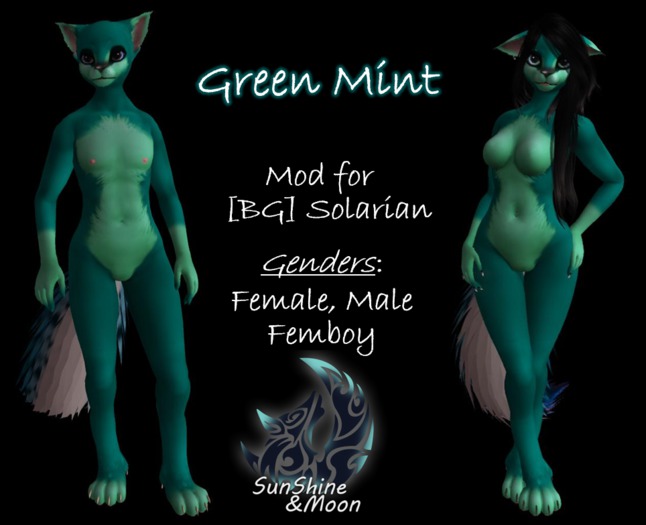 [S&M] Green Mint BG Solarian MOD {Green-Turquoise}