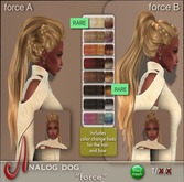 AD - force B - light reds