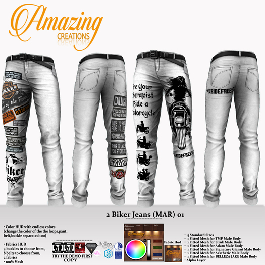 AmAzINg CrEaTiOnS 2 Biker Jeans (MAR) 01