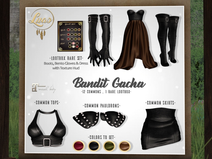 Luas Bandit Pauldrons Red