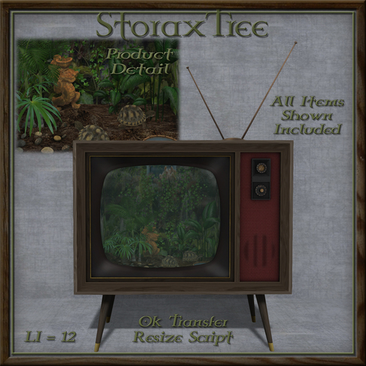 Portland Retro TV Terrarium A5