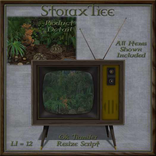 Portland Retro TV Terrarium A7