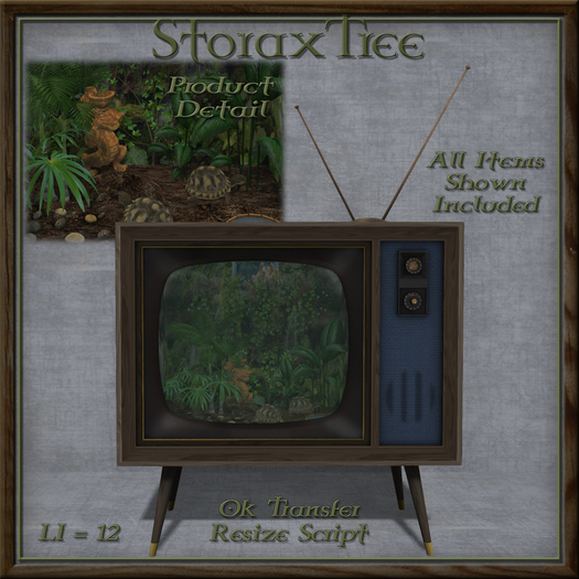 Portland Retro TV Terrarium A11